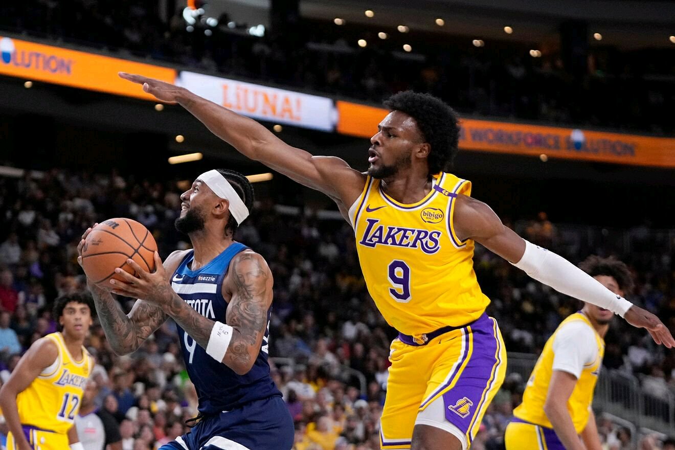 Bronny James made a strong impression on his NBA future, showcasing his defensive skills and court vision during his preseason debut with lakers